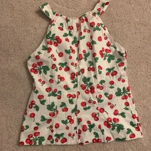 Pinup couture cherry halter blouse